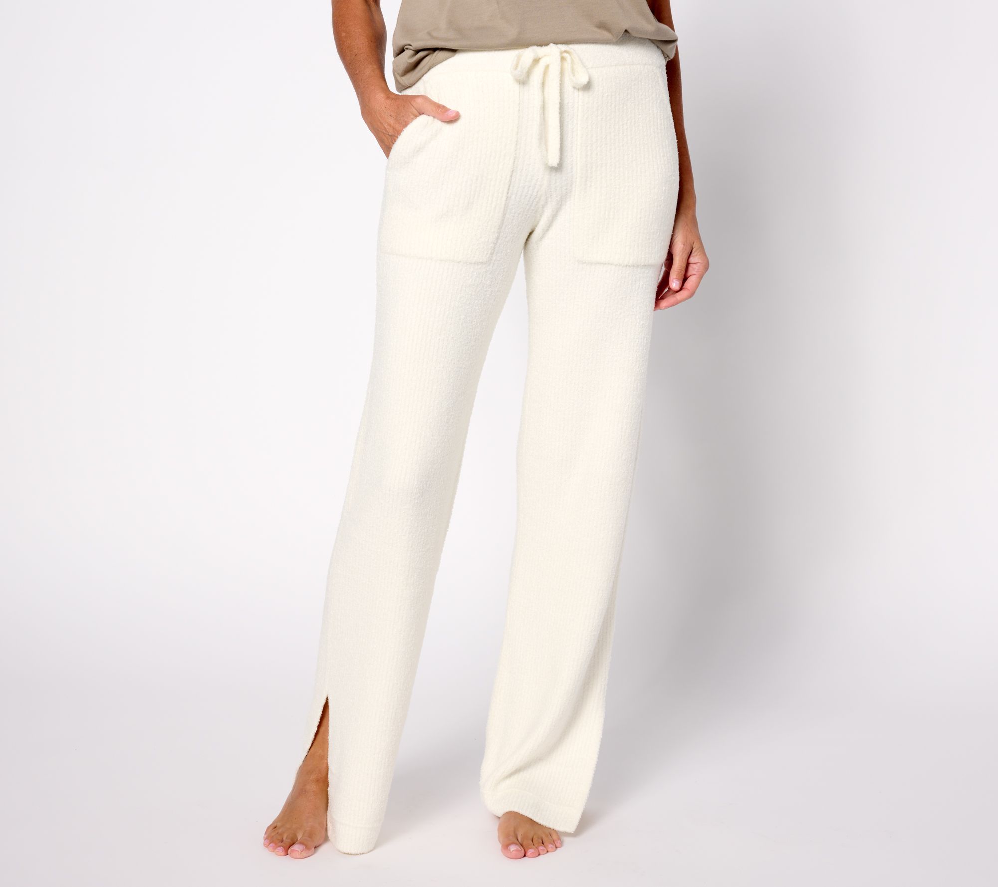 "As Is" Barefoot Dreams Reg CozyChic Lite Pinched Seam Slit Pant