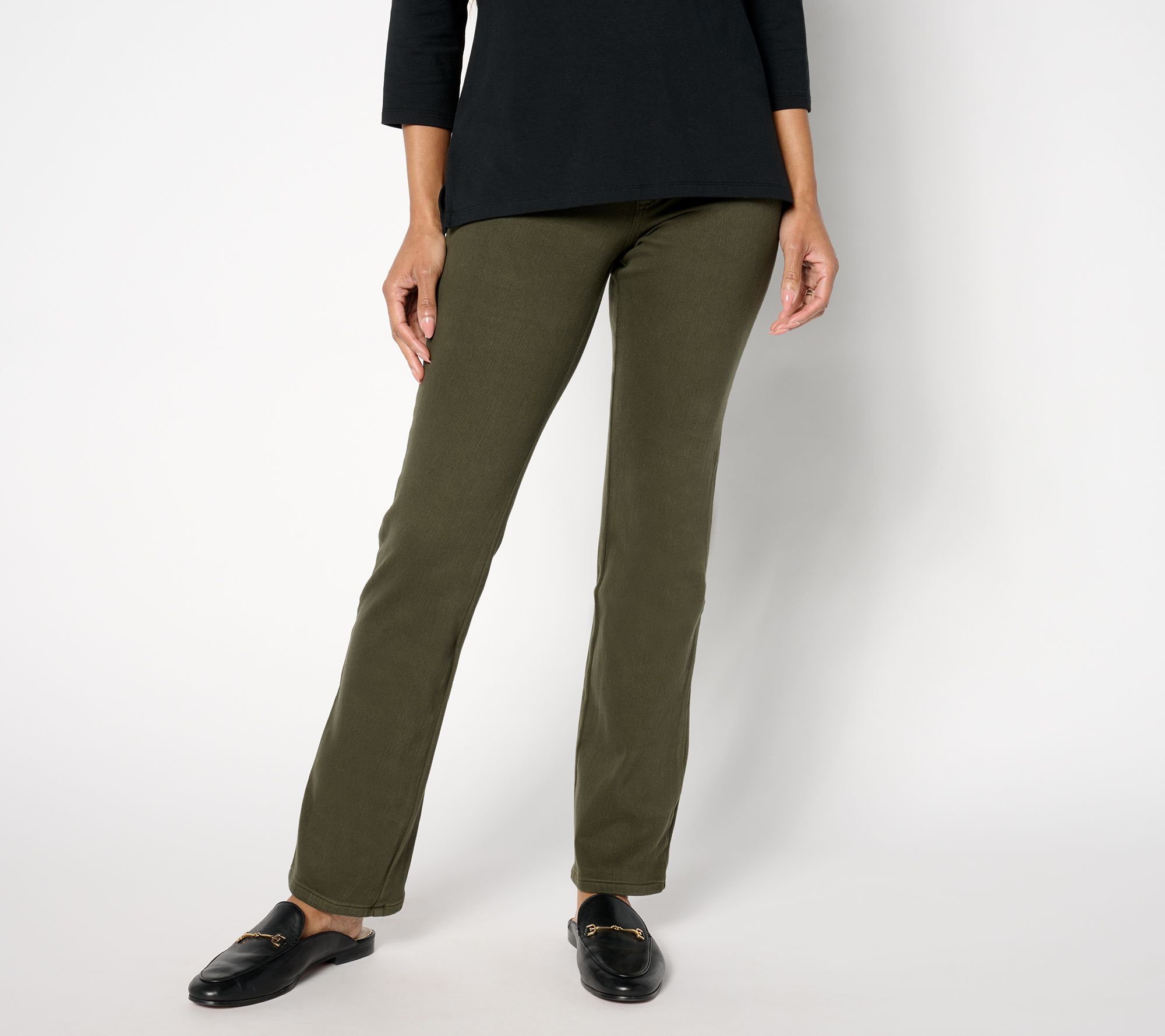 Belle by Kim Gravel Regular Flexibelle Faux Welt Pkt Boot Cut Jean