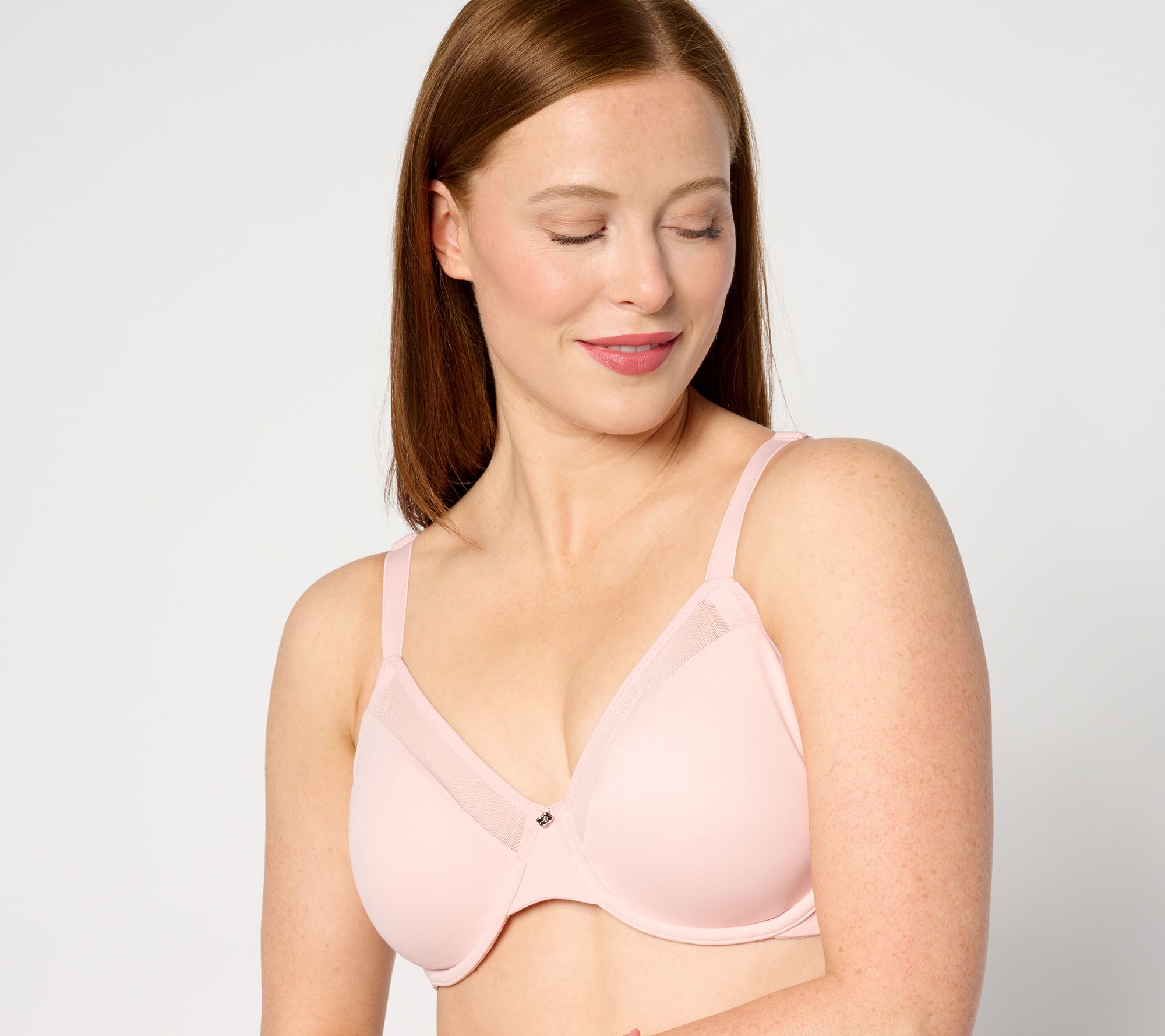 "As Is" Breezies Mesh Illusions Underwire Minimizer Bra