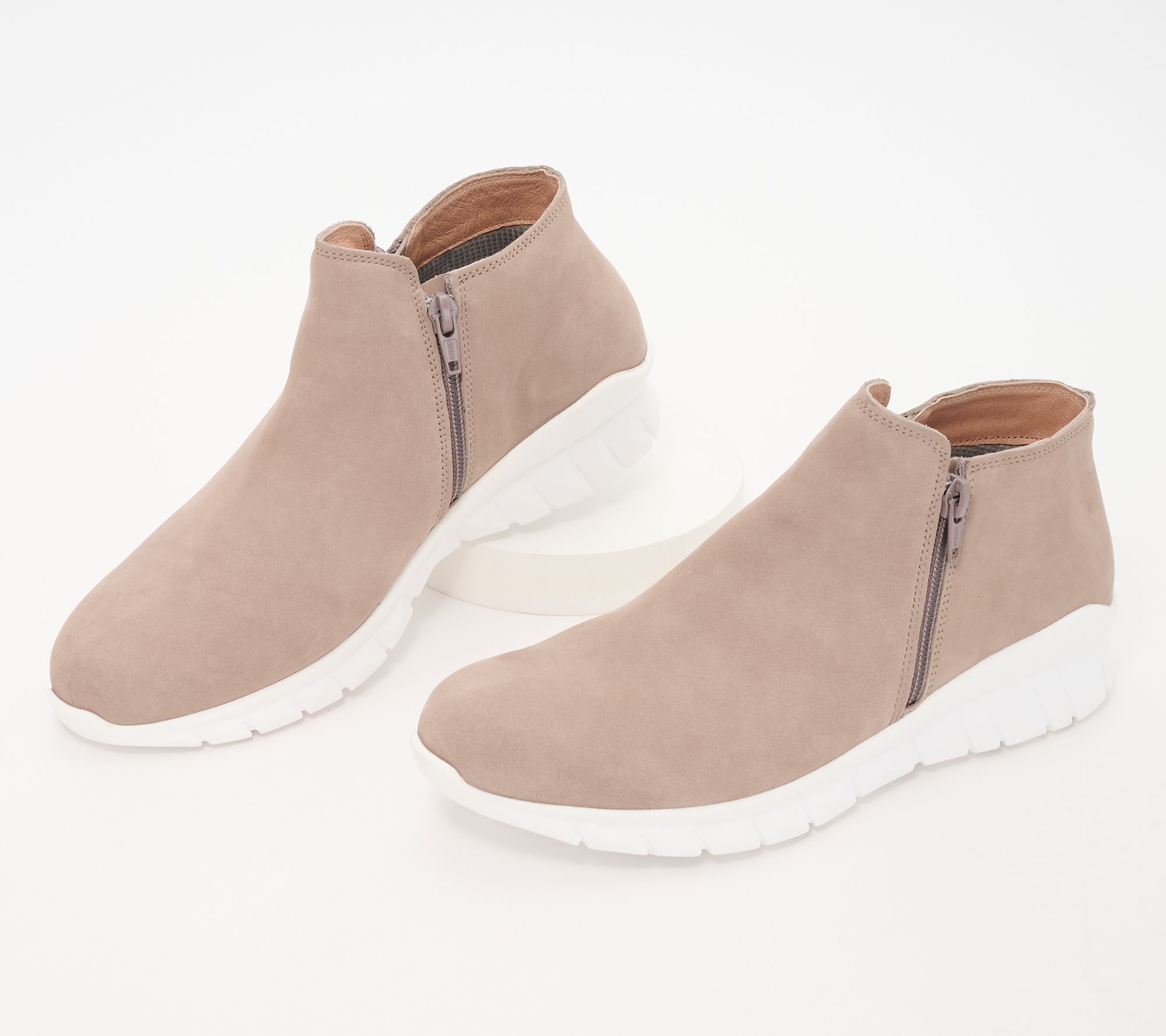 "As Is" Naot Leather Dual Zip Sneakers- Zodiac