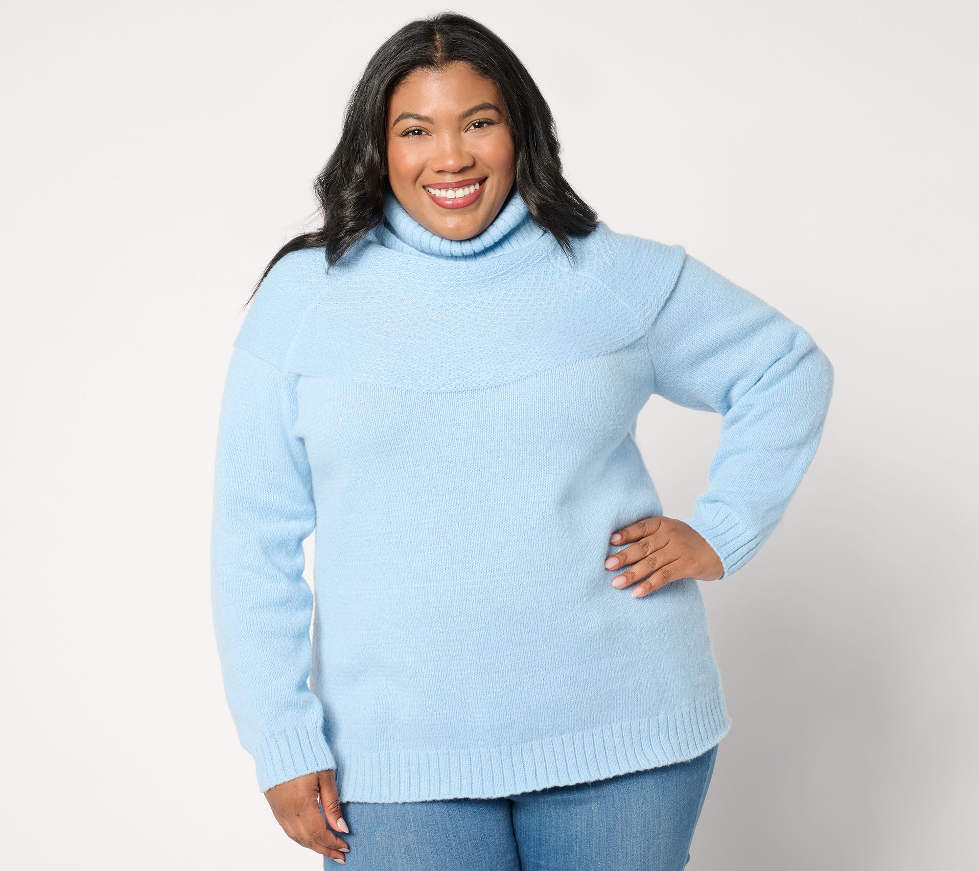 Susan Graver Turtleneck Sweater with Lurex
