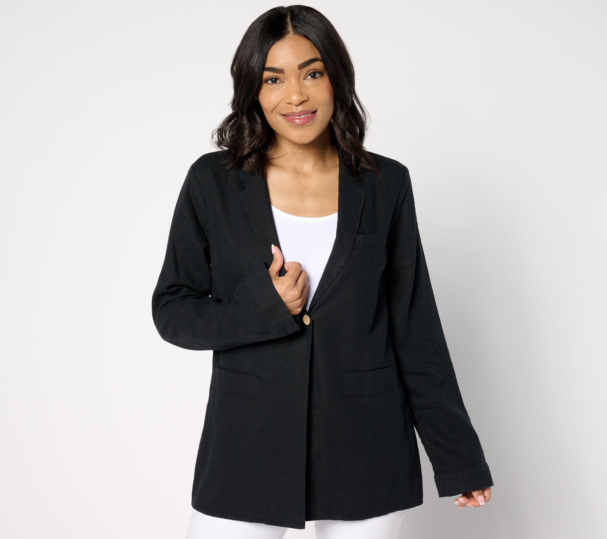 "As Is" Peace Love World Boheme Relaxed Topper Blazer