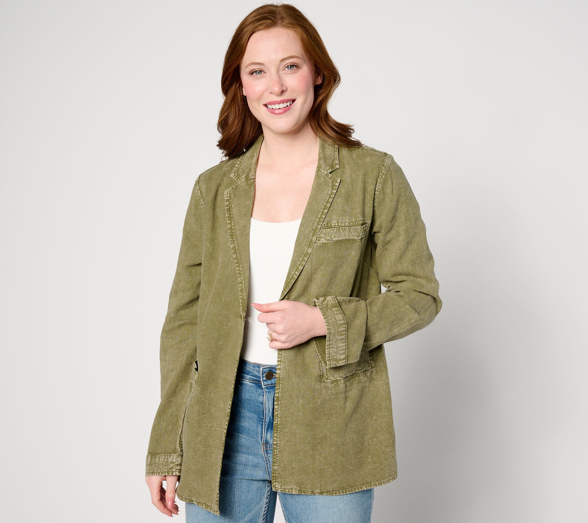 "As Is" Peace Love World Boheme Relaxed Topper Blazer