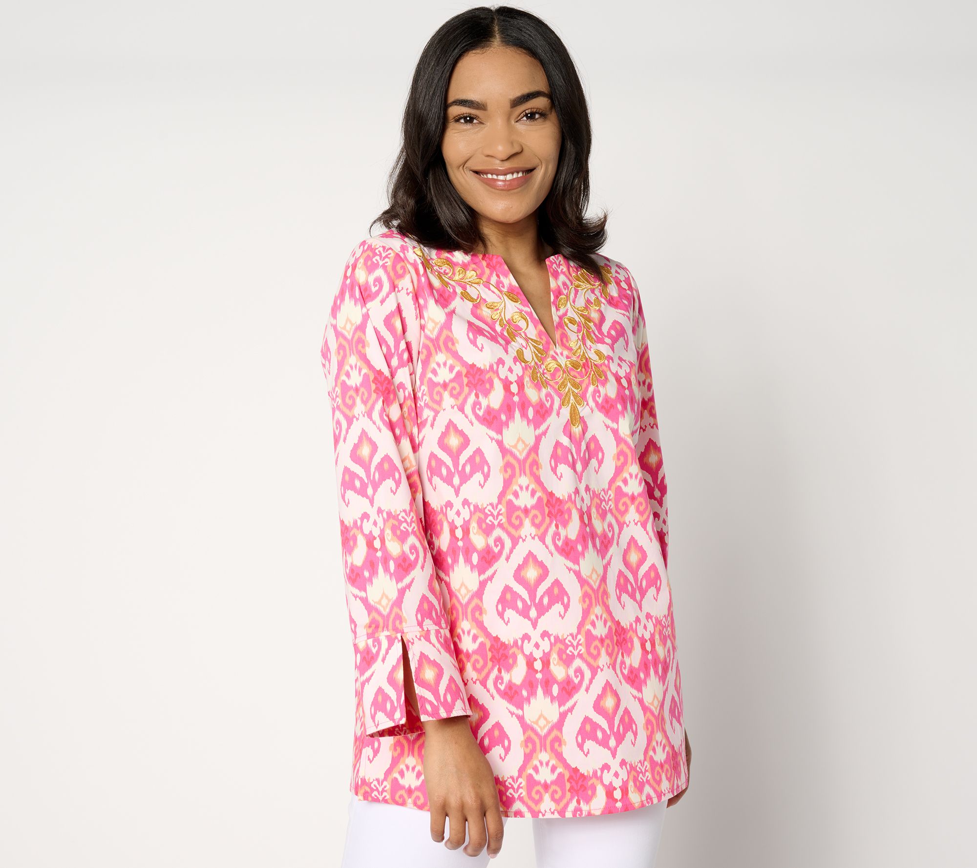 "As Is" Bellisima by Kim Gravel Ibiza Ikat Boutique Tunic