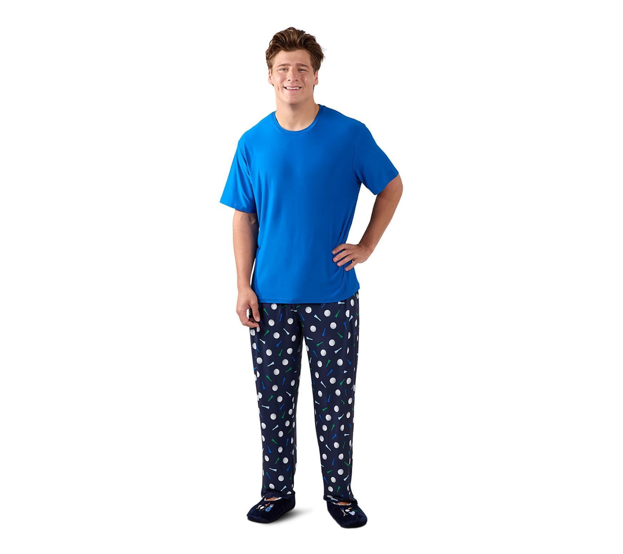 Memoi Men's Hole in One! Tee & Lounge Pant Pajama Set