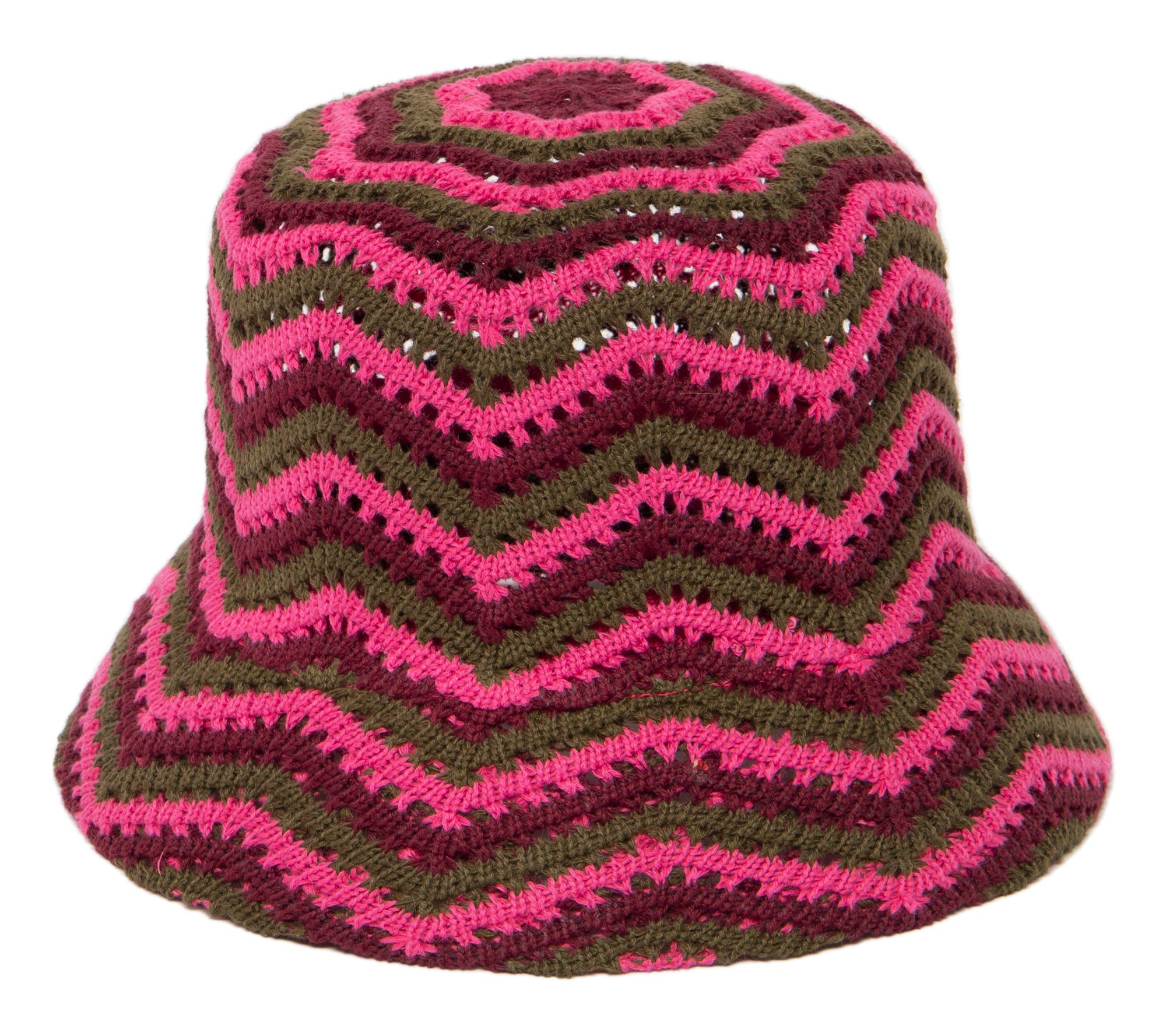 San Diego Hat Co. Chevron Weave Bucket Hat
