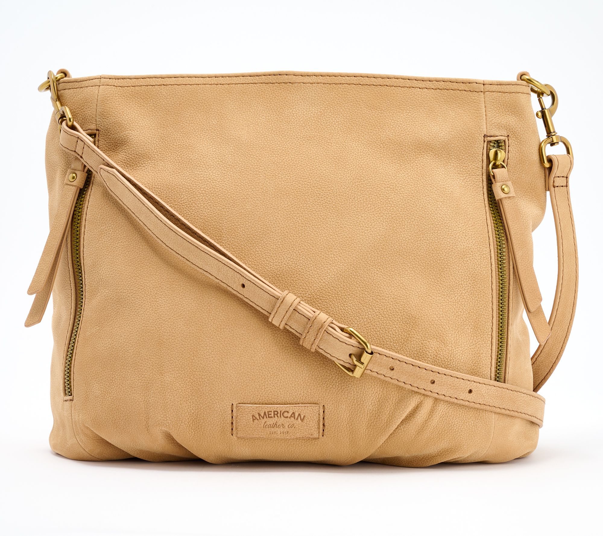 "As Is" American Leather Co. Nubuck Leather Ella Crossbody