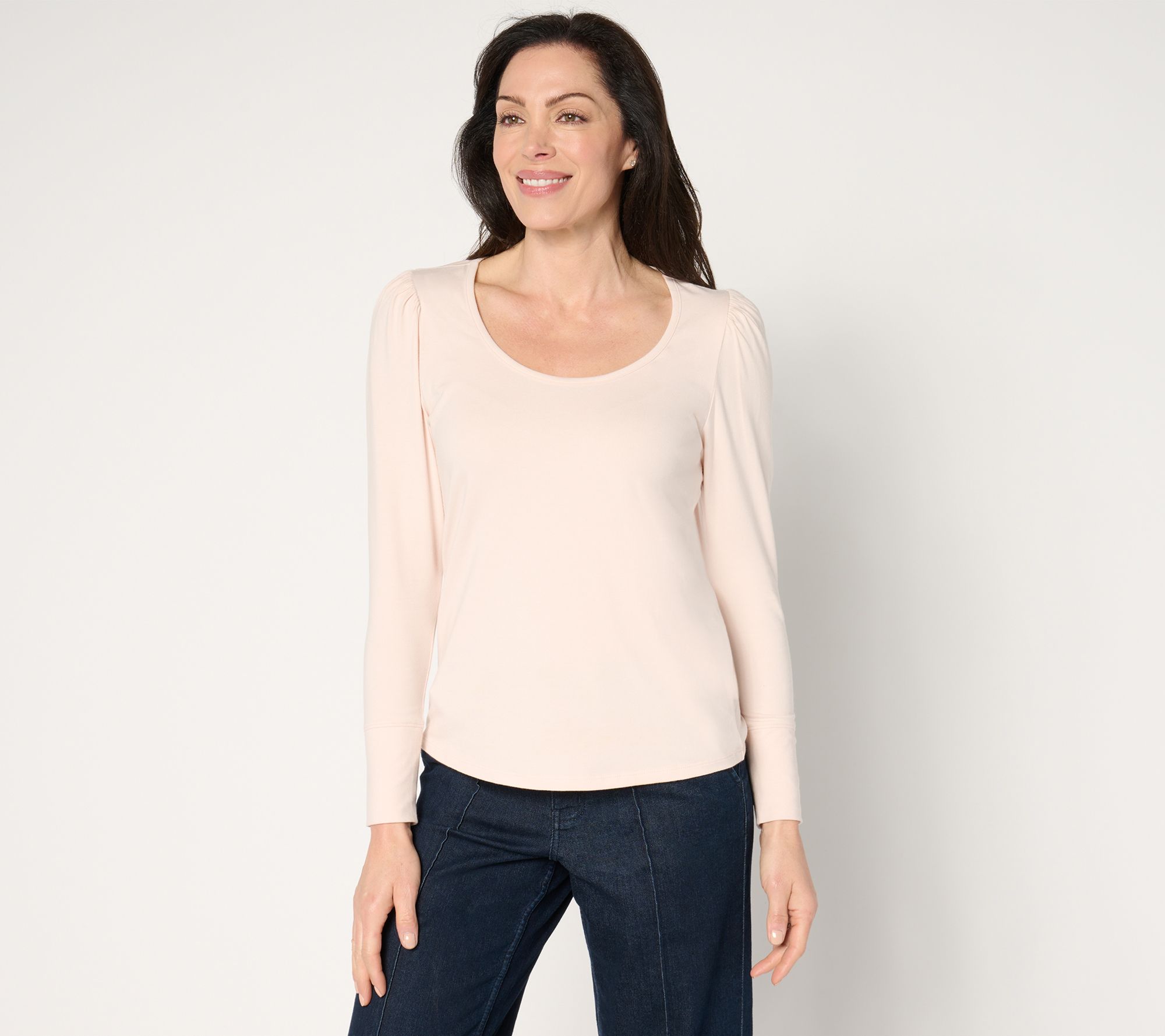 "As Is" Me by Jennie Garth Oakley Knit Scoop Neck Top