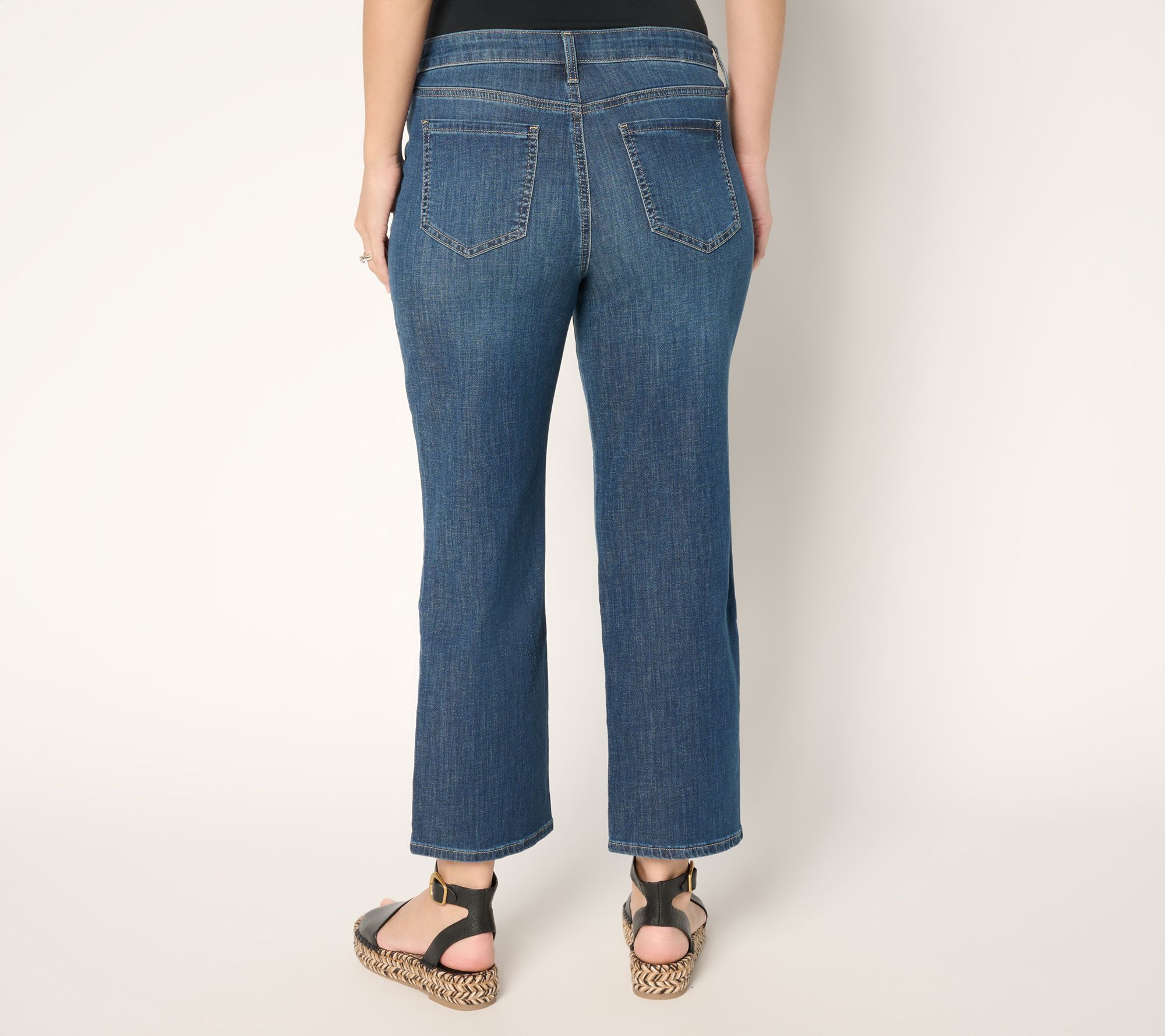 (取寄) エヌワイディージェイ レディース リラックスド-フィット パイパー クロップ ウィズ 1 ヘム ジーンズ イン コスタ ブラバ NYDJ women Relaxed Piper Crop With 1