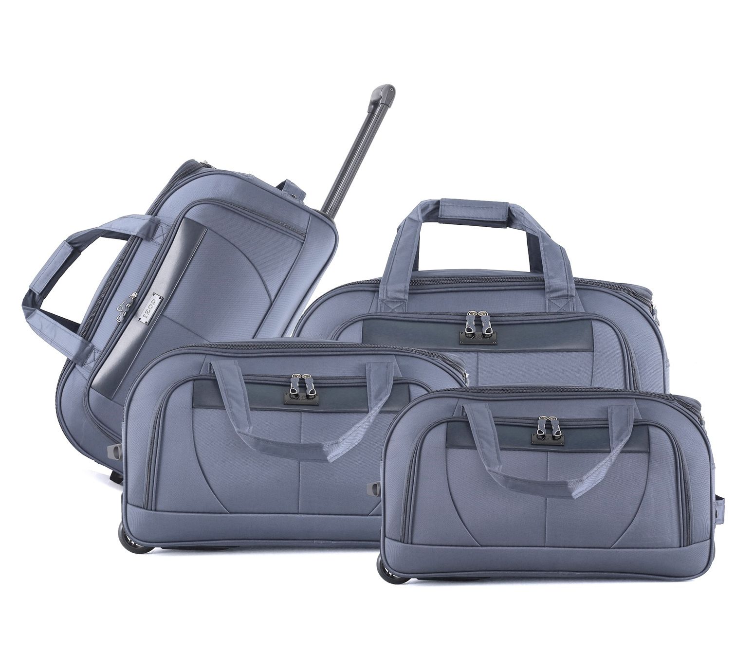 IZOD Carol Set of 4 Lightweight Rolling Duffels - 20/23/26/29"