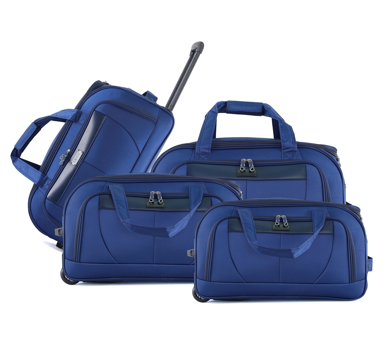 IZOD Carol Set of 4 Lightweight Rolling Duffels- 20/23/26/29"