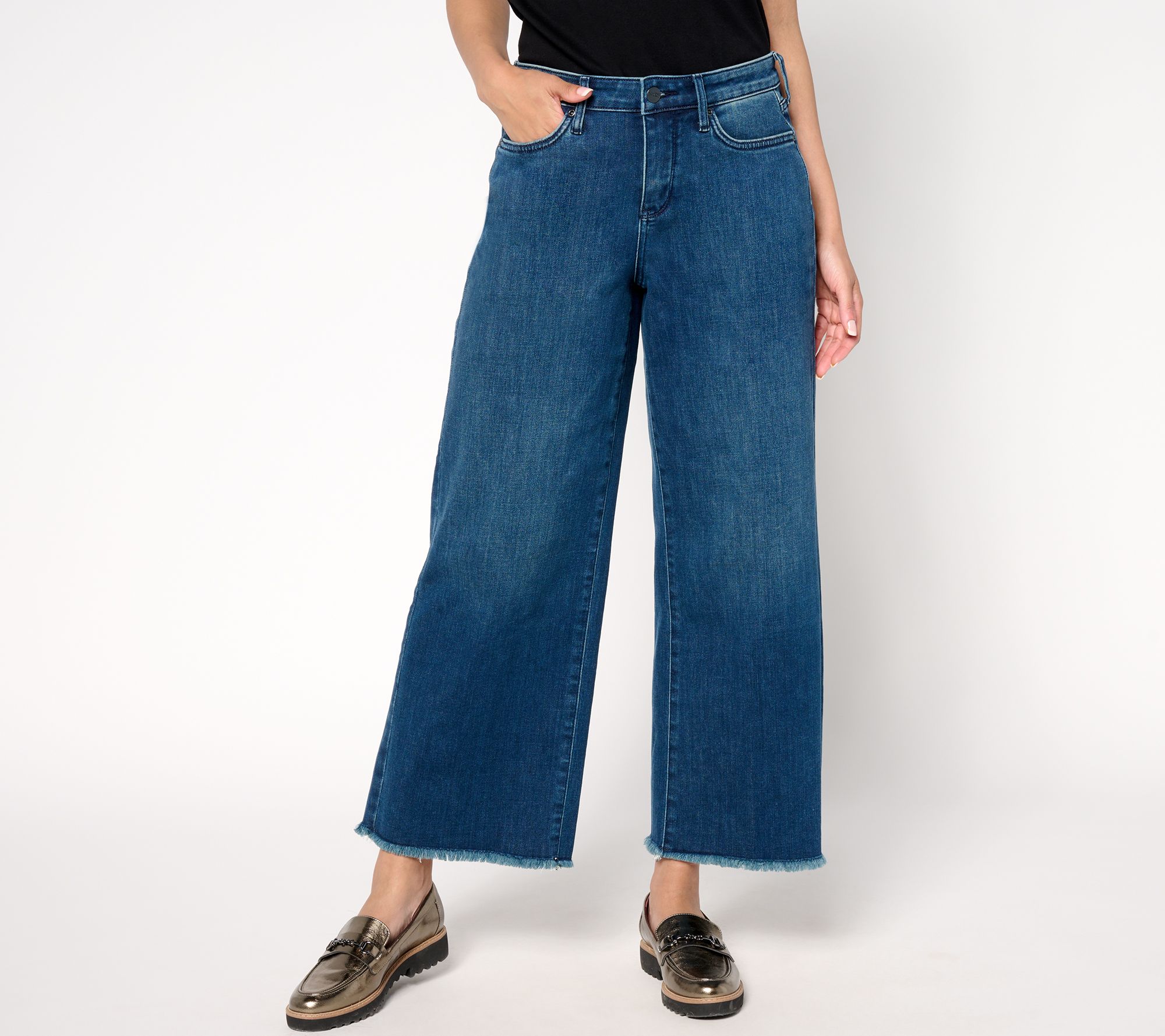 "As Is" NYDJ Teresa Wide Leg Ankle Jean