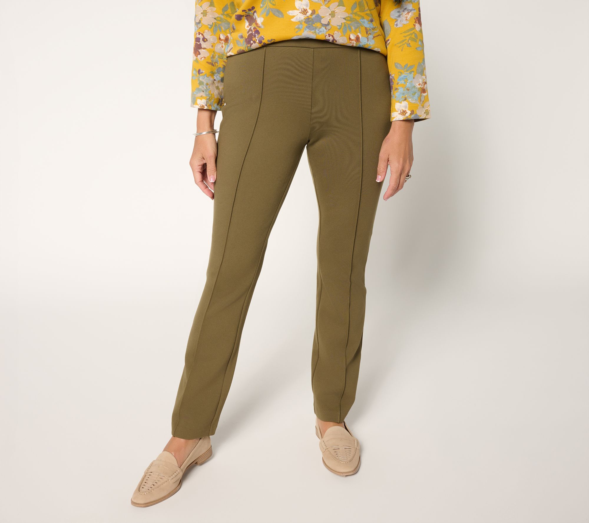Martha Stewart Signature Tall Knit Ponte Ankle Pants
