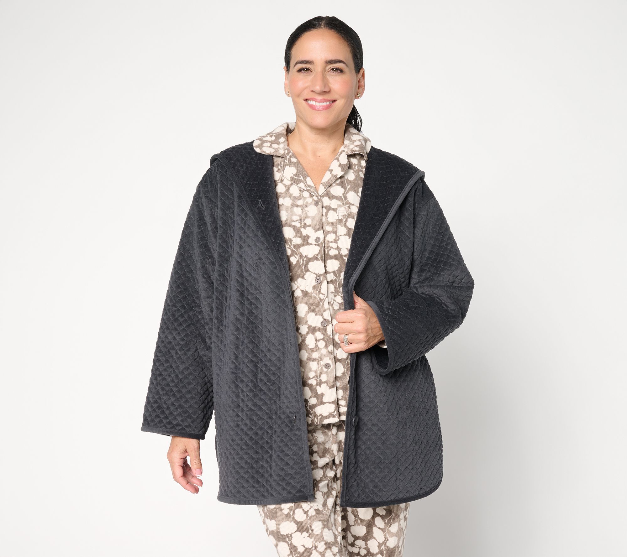 Berkshire Homewear Quilted Baby Fleece Cardigan