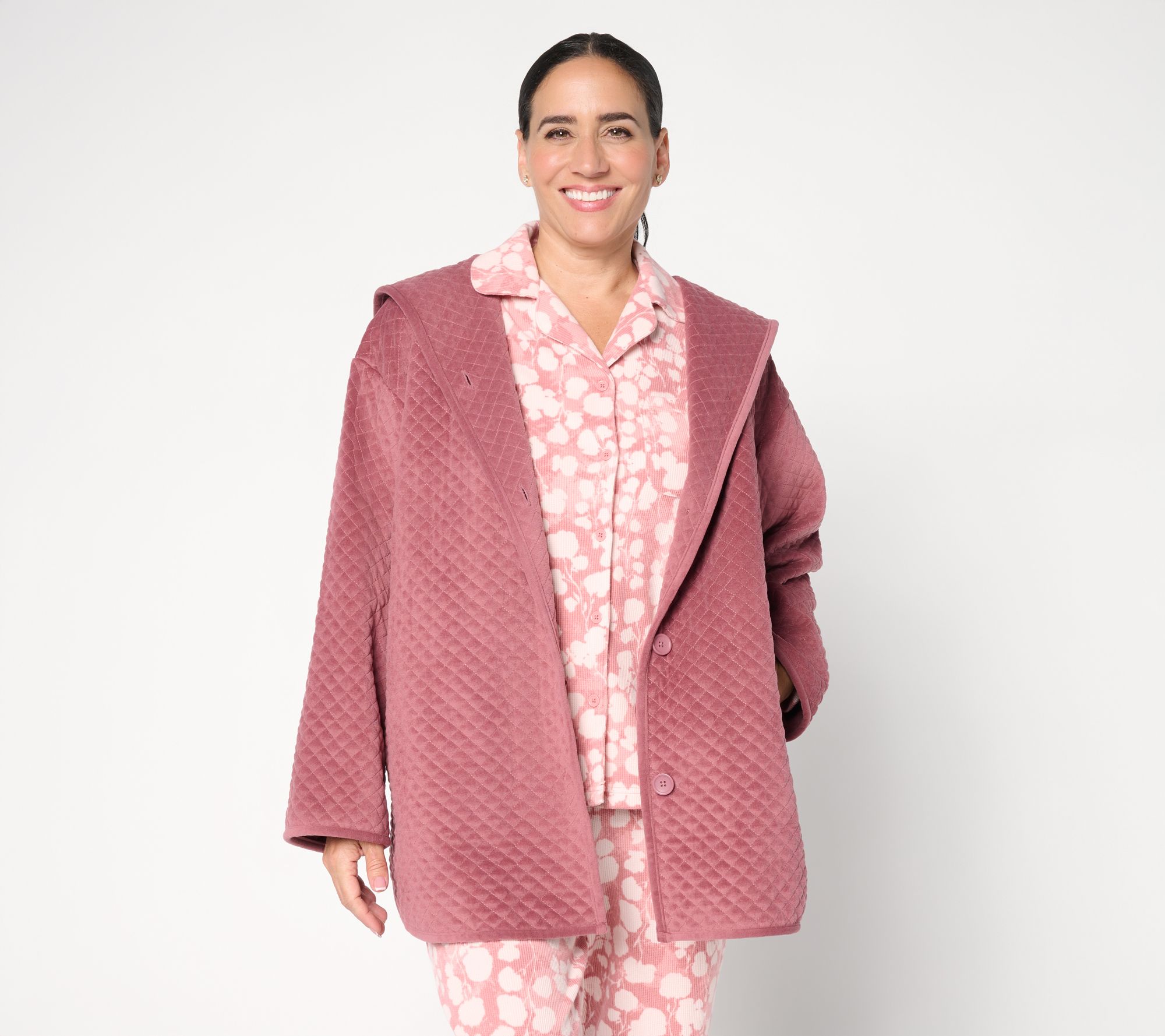 Berkshire Homewear Quilted Baby Fleece Cardigan