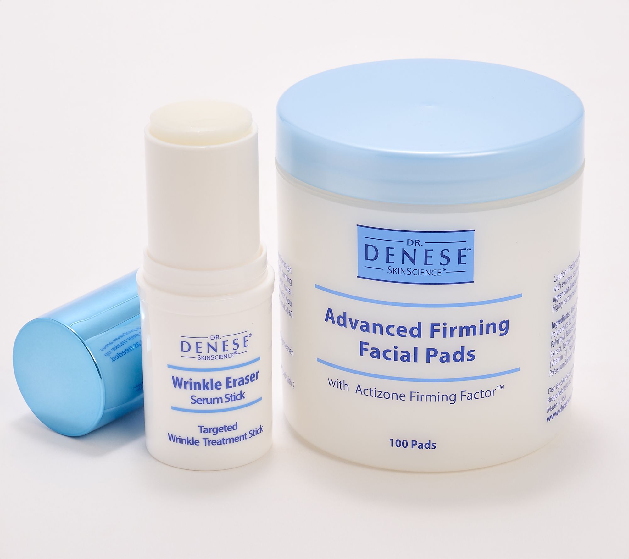 Dr. Denese Firming Facial Pads & Wrinkle Eraser Serum Stick Set