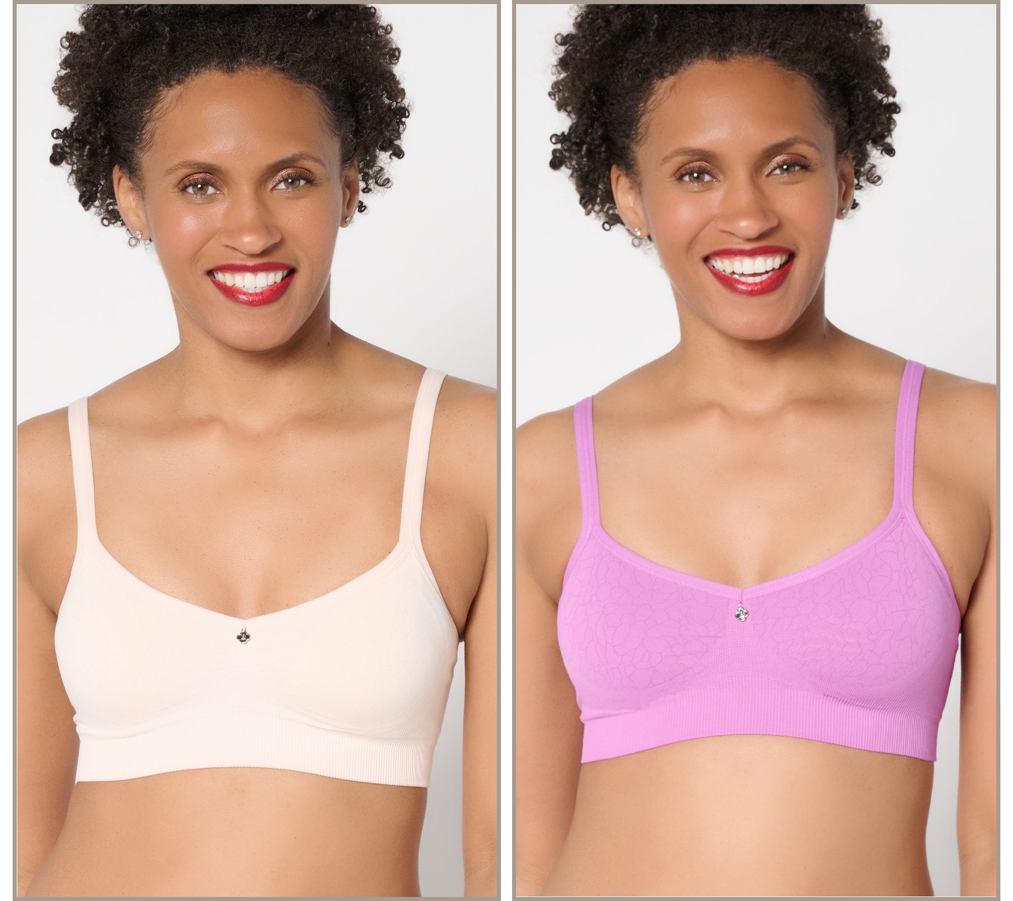 "As Is" Breezies Cooling Comfort Wirefree Bralette 2 Pack