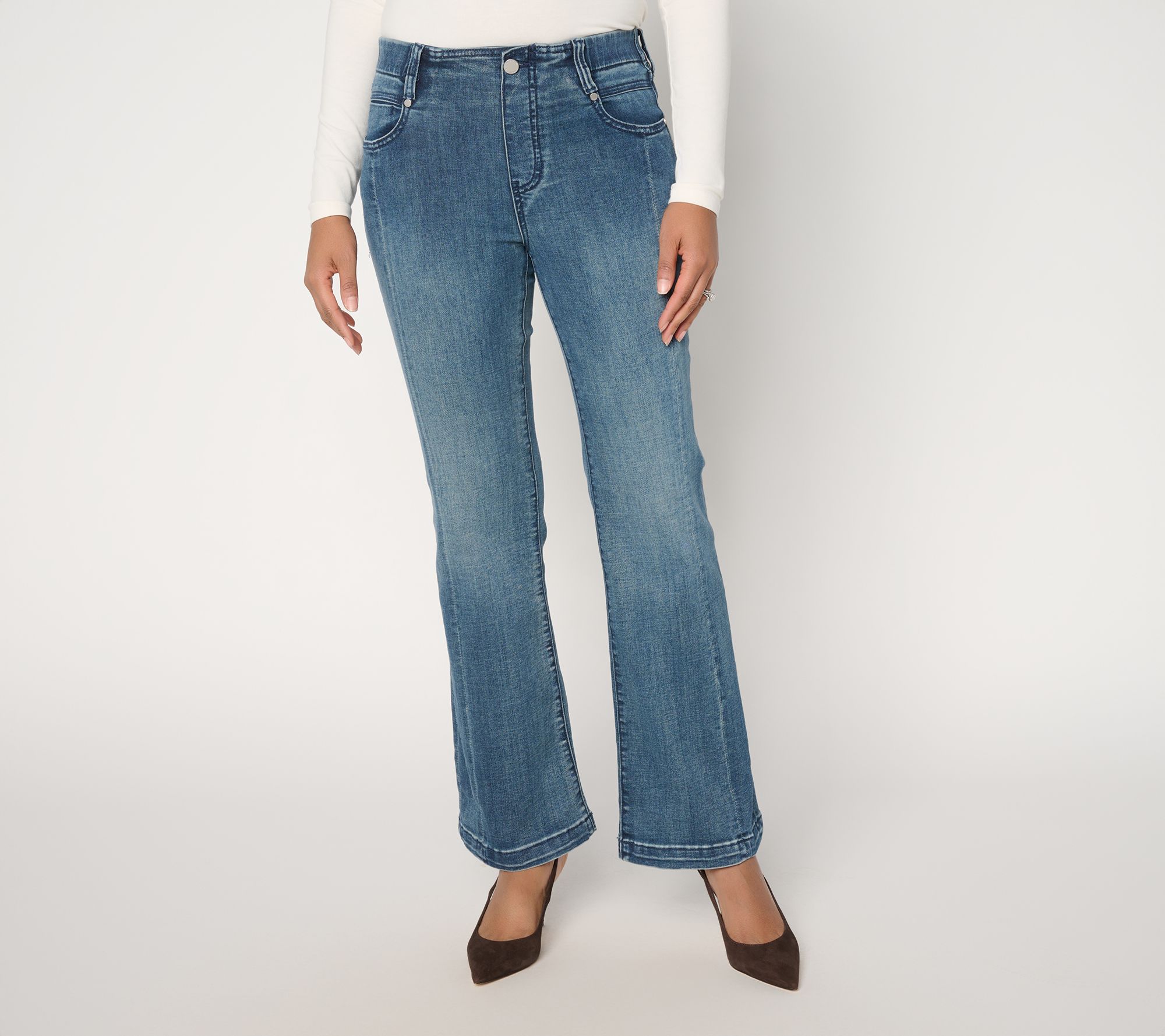 Liverpool Los Angeles Gia Glider Pull-On Seamed Jeans- Wyoming