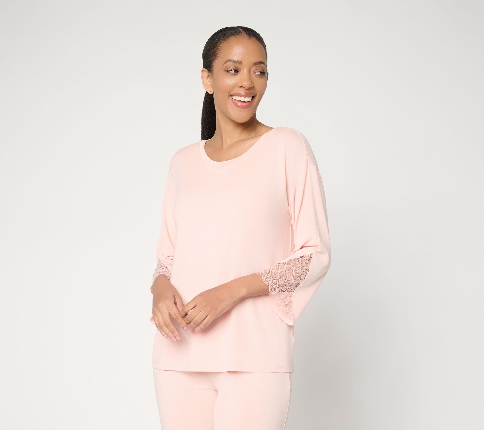 Modern Soul x Anybody Soothing Jersey Top w/ Lace and Support System