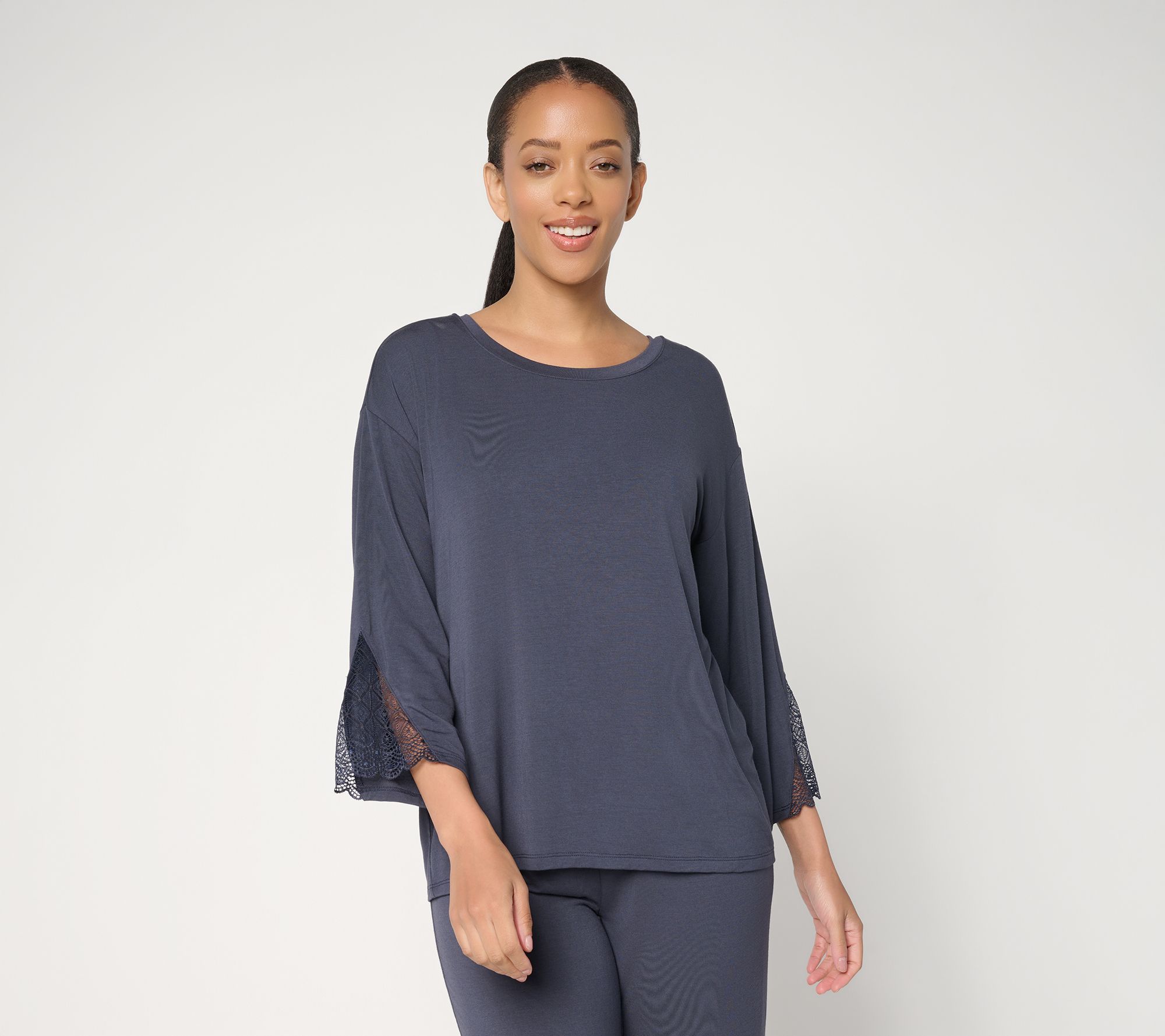 Modern Soul x Anybody Soothing Jersey Top w/ Lace and Support System