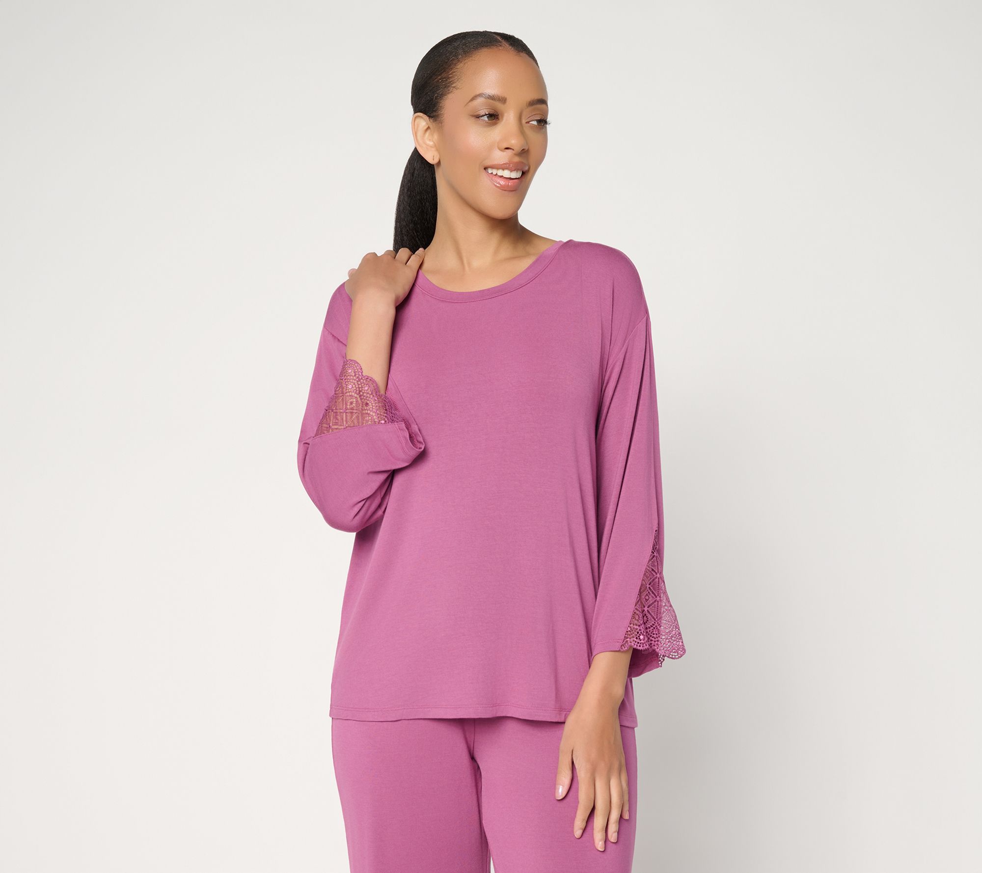 Modern Soul x Anybody Soothing Jersey Top w/ Lace and Support System