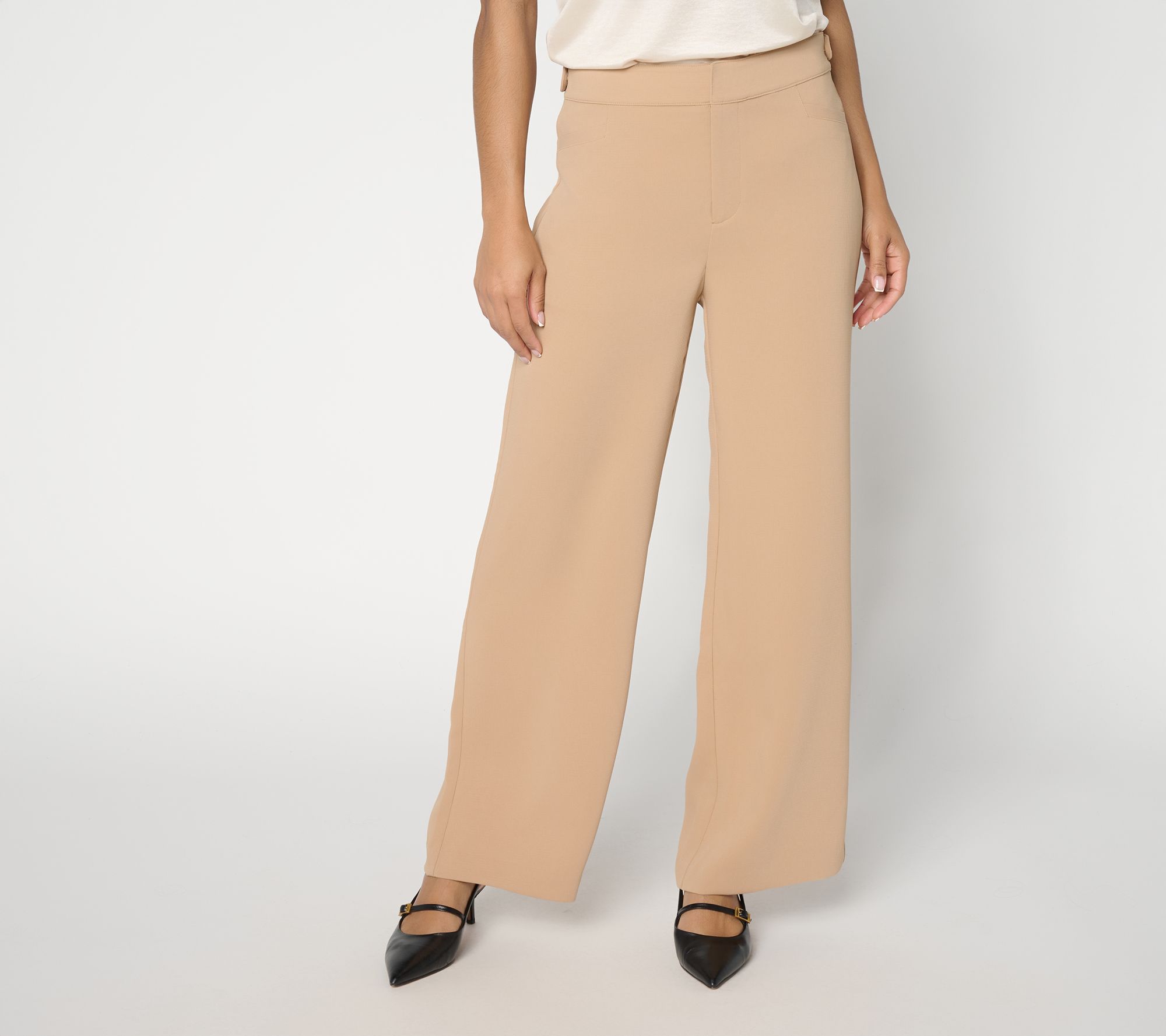 BEAUTIFUL by Lawrence Zarian Petite Pull-On Wide Leg Pant