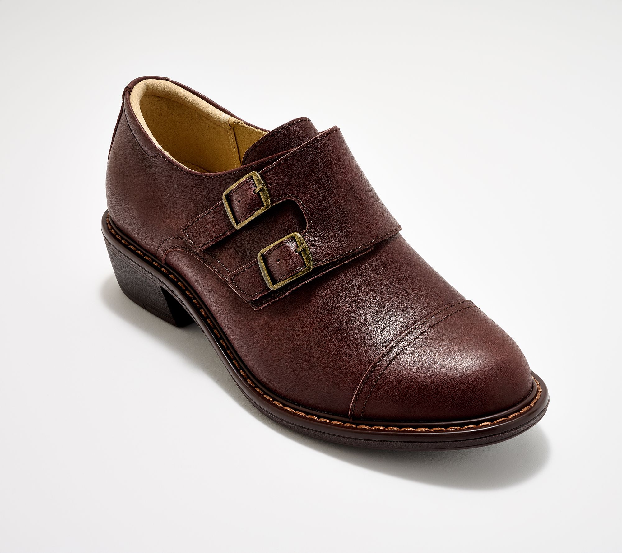 "As Is" Alegria Leather Buckled Shooties- Mave