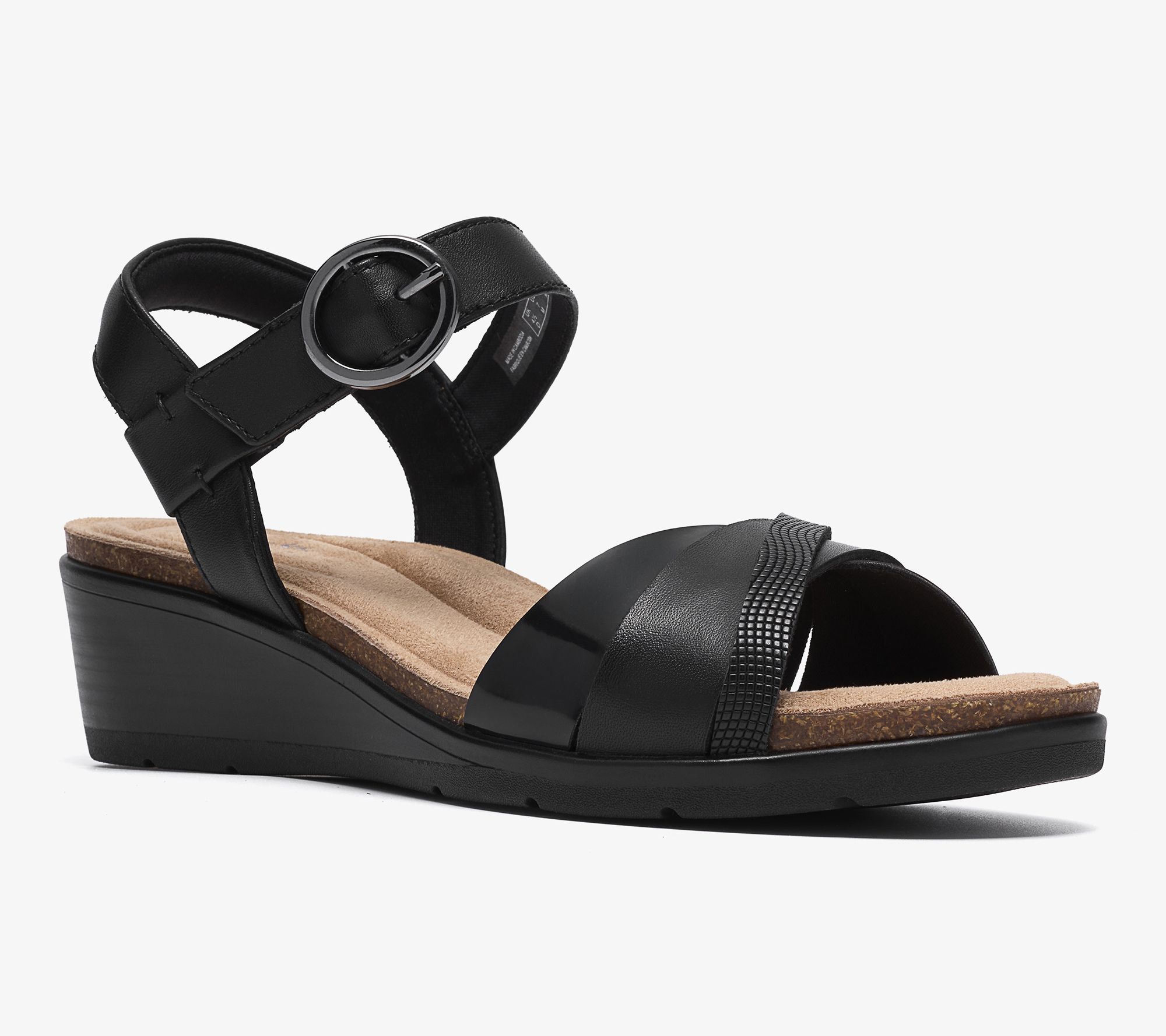 Clarks Collection Leather Wedges -Kacha Twist