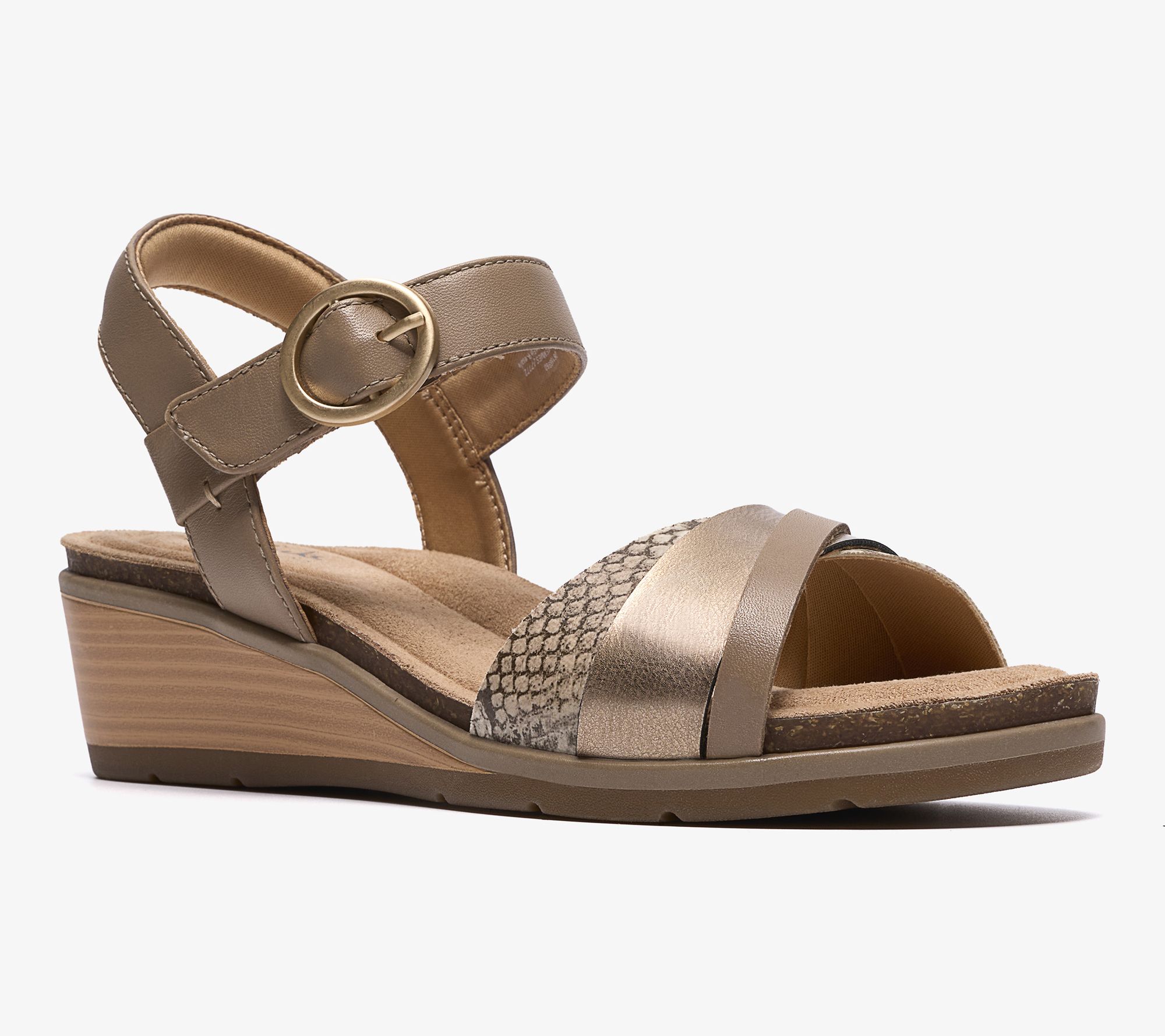 Clarks Collection Leather Wedges -Kacha Twist