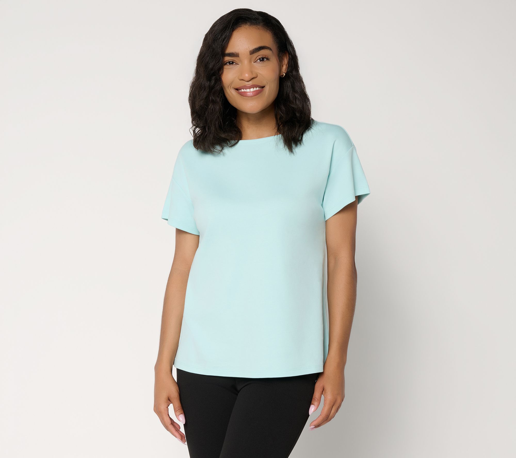 BEAUTIFUL by Lawrence Zarian Pima Cotton Round Neck Top