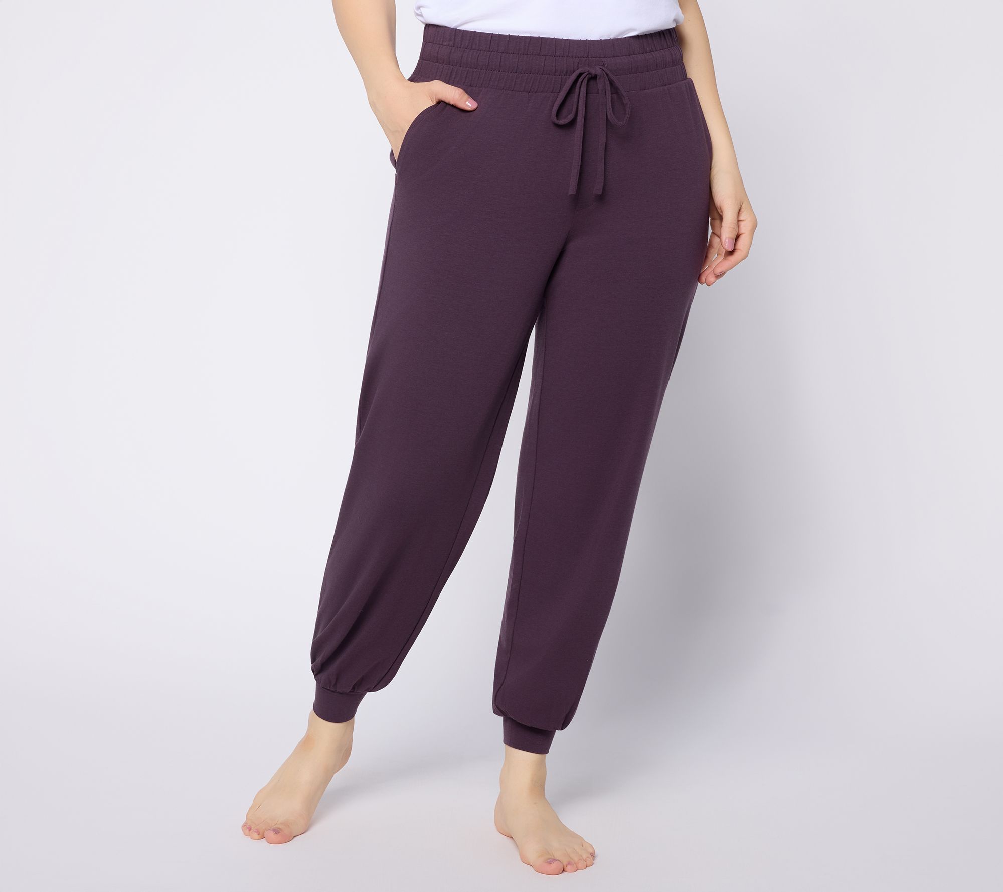 AnyBody Petite Cozy Knit Joggers