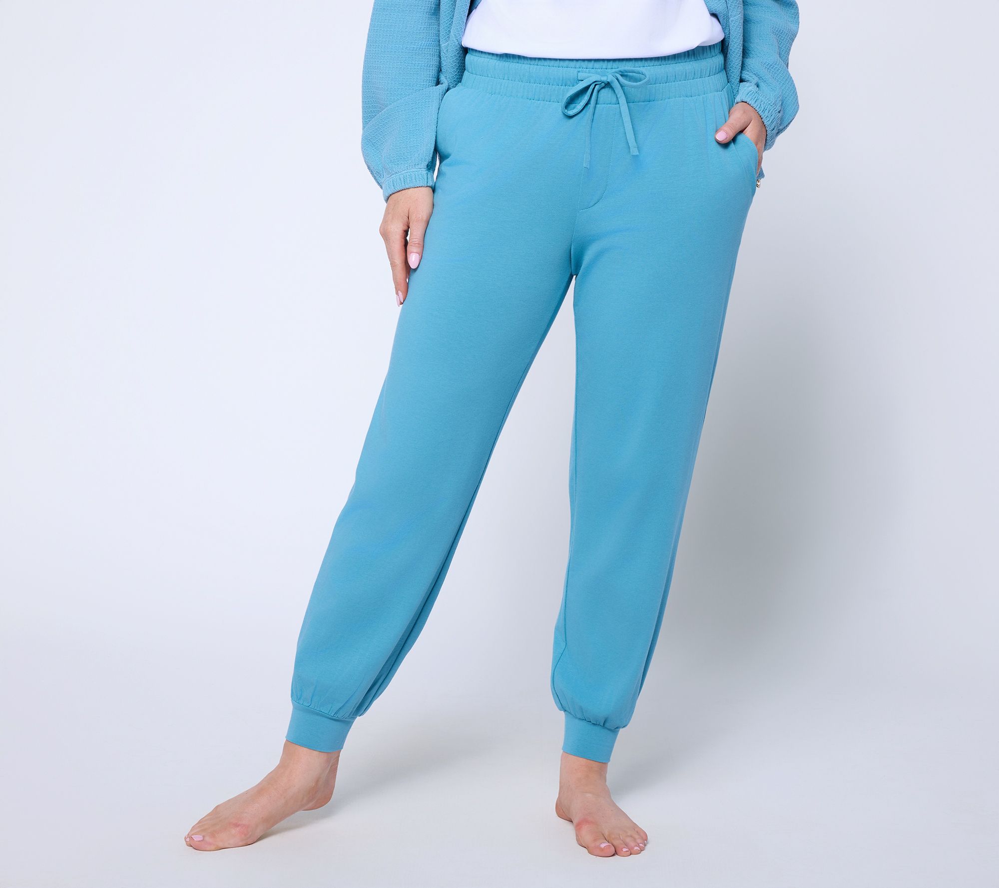AnyBody Petite Cozy Knit Joggers