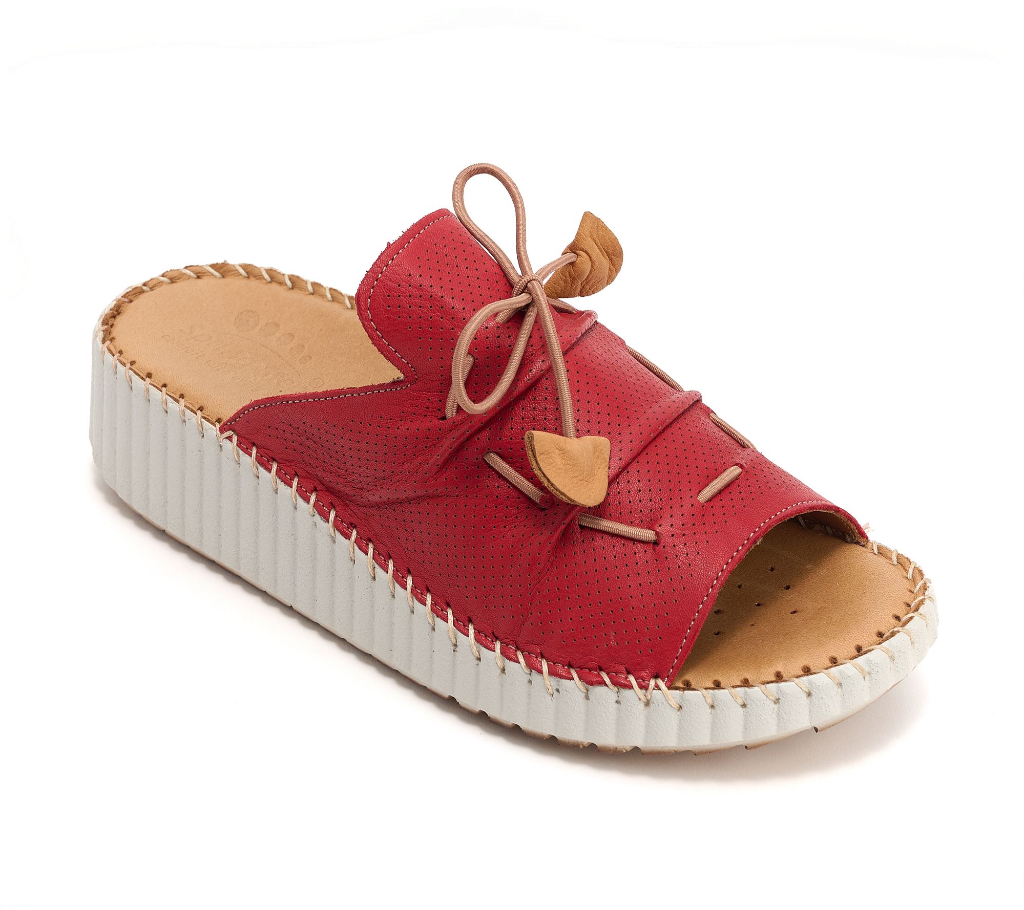 Spring Step Leather Slide Sandals - Nevelle