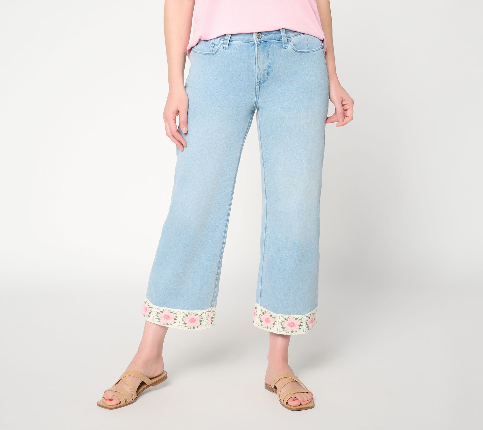 Felt Denim by Laurie Felt Regular Daisy Denim Wide Leg Jeans