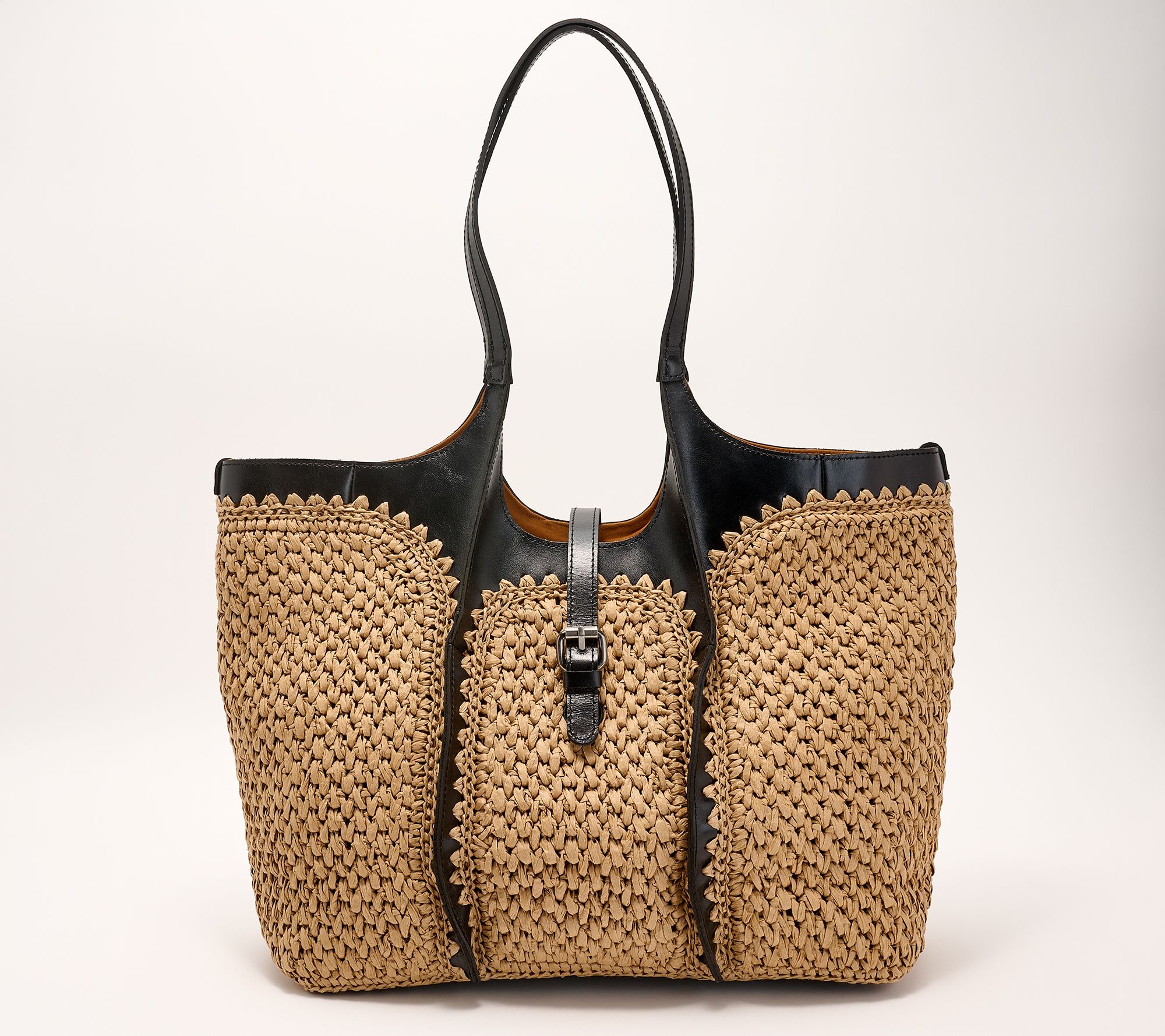 "As Is" Patricia Nash Santorini Raffia Satchel