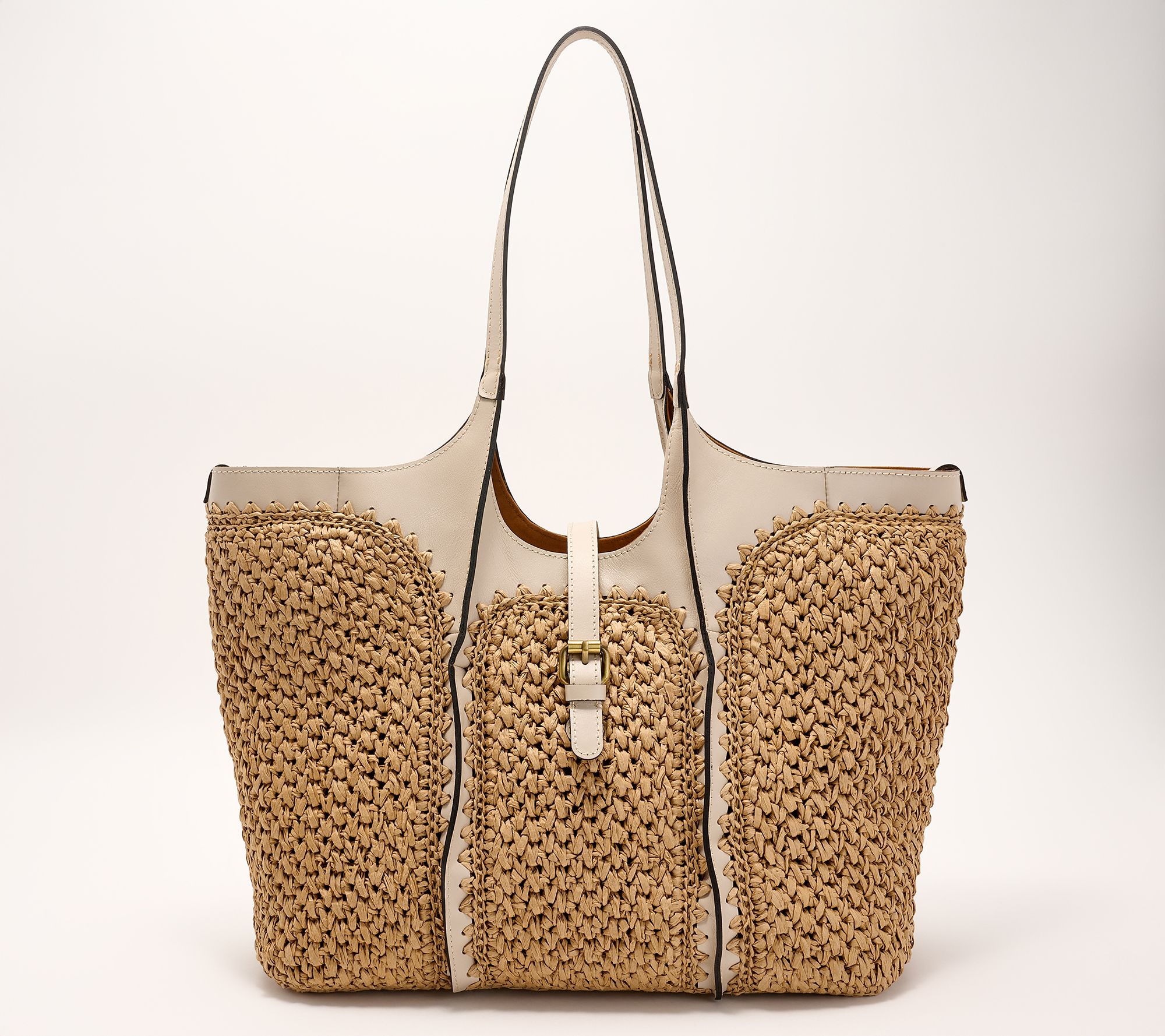"As Is" Patricia Nash Santorini Raffia Satchel