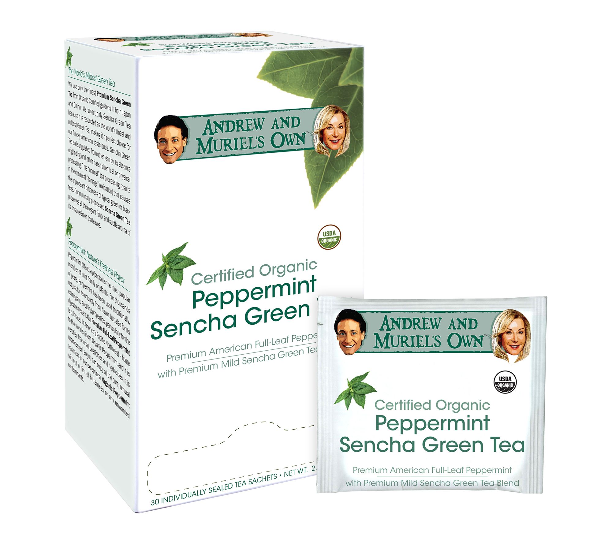 Andrew Lessman Peppermint Green Tea_30pk