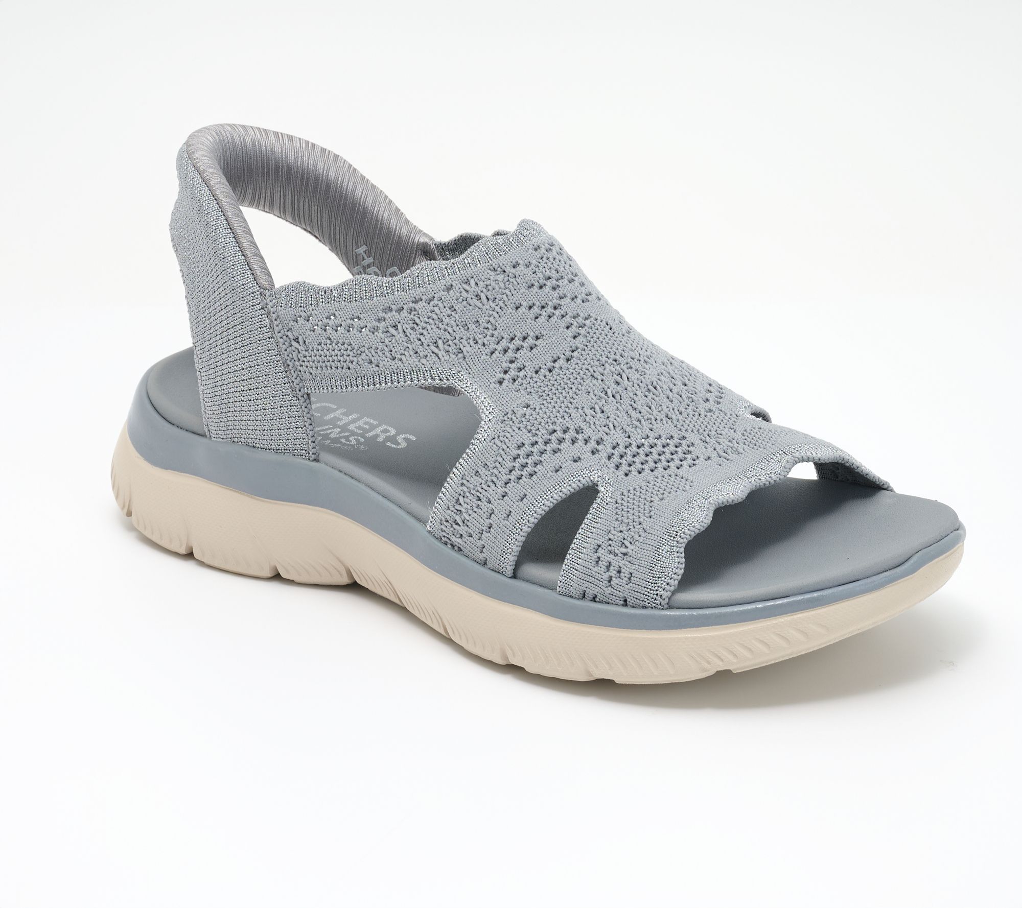 "As Is" Skechers Slip-ins Summits Crochet Knit Sandals