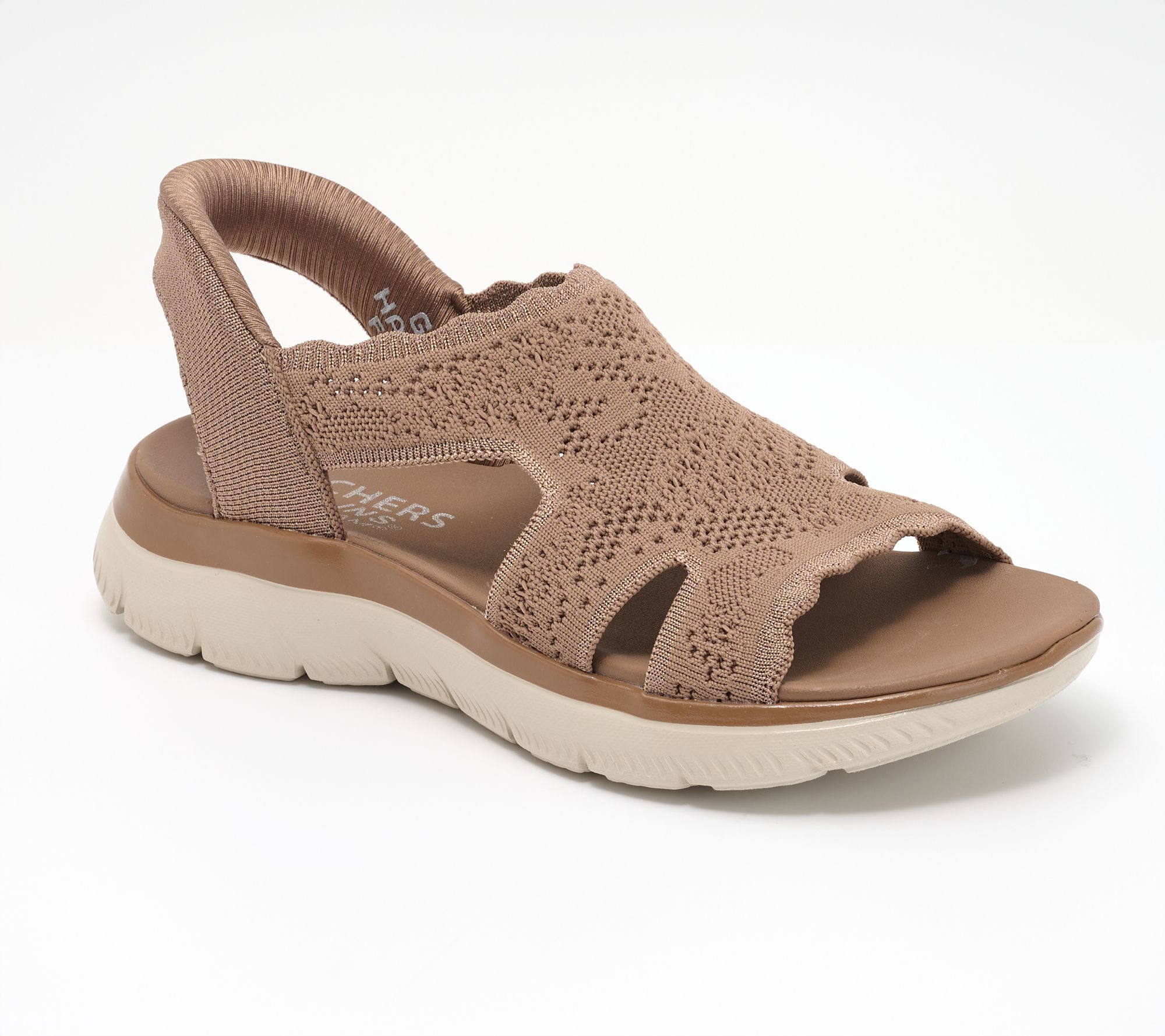 "As Is" Skechers Slip-ins Summits Crochet Knit Sandals