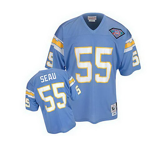 NFL Chargers 1994 Junior Seau Authentic Throwback Jersey - QVC.com