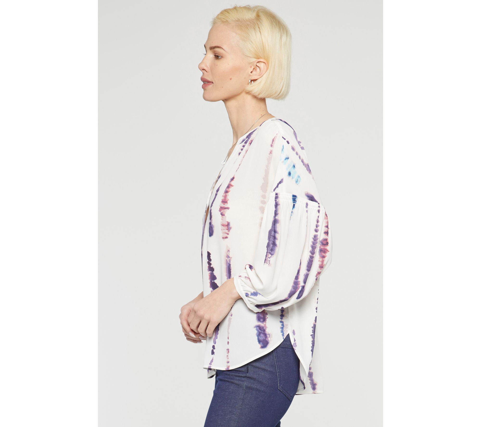 NYDJ Paulina Peasant Blouse