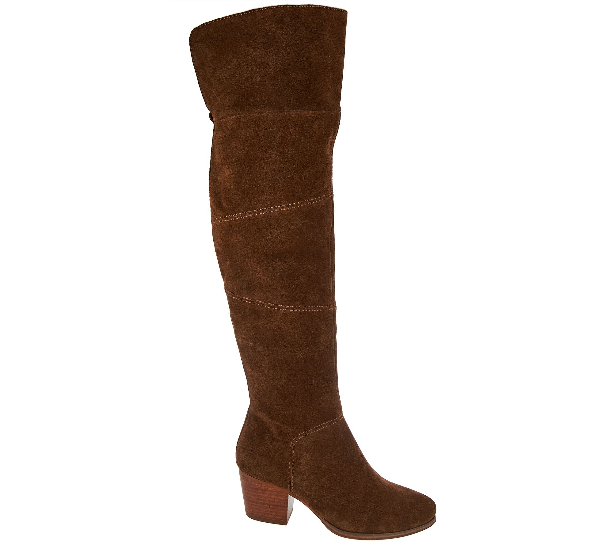 Sole Society Suede Over the Knee Boots - Melbourne - QVC.com