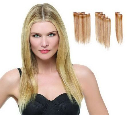 Hairdo 16" 8-pc Straight Extension Kit