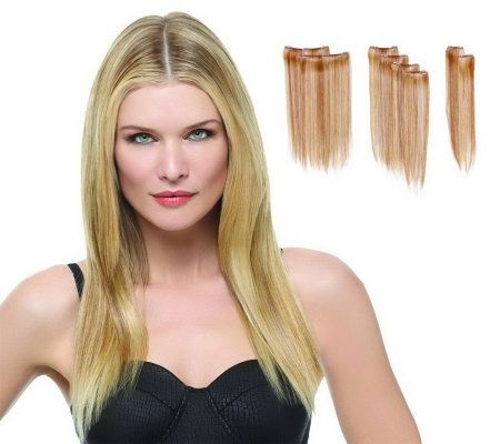 Hairdo 16" 8-pc Straight Extension Kit