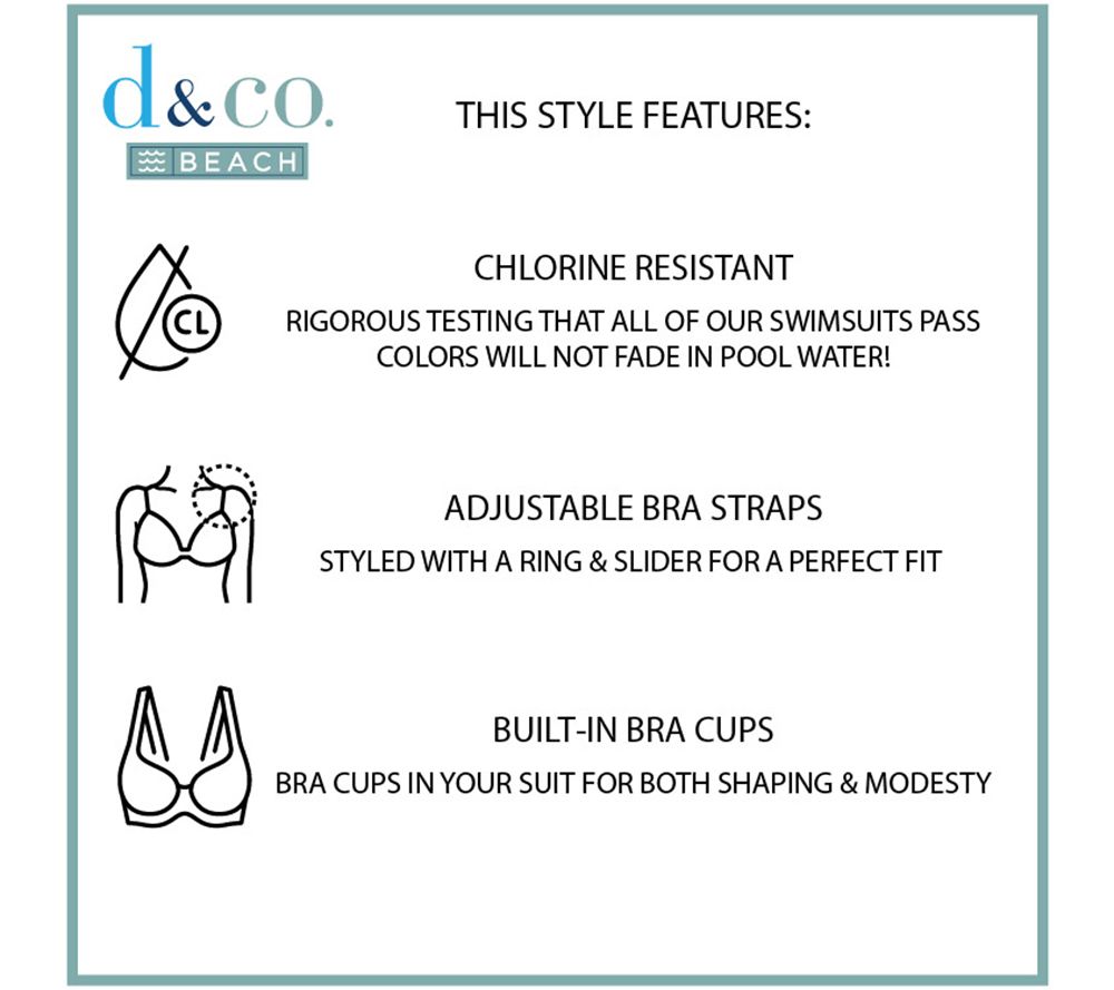 qvc denim and company bathing suits