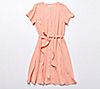 Candace Cameron  Bure Petite Textured Woven V-Neck Dress, 4 of 4