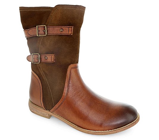 Roan Mid-Calf Leather Boots - Suze