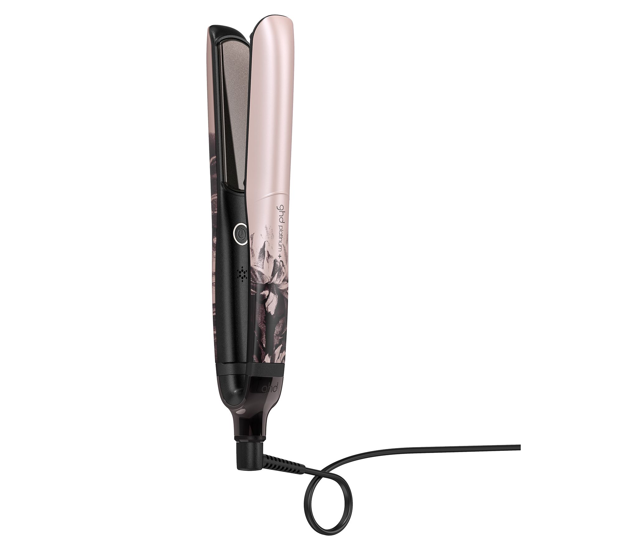 ghd platinum  ink on pink hair styler straightener