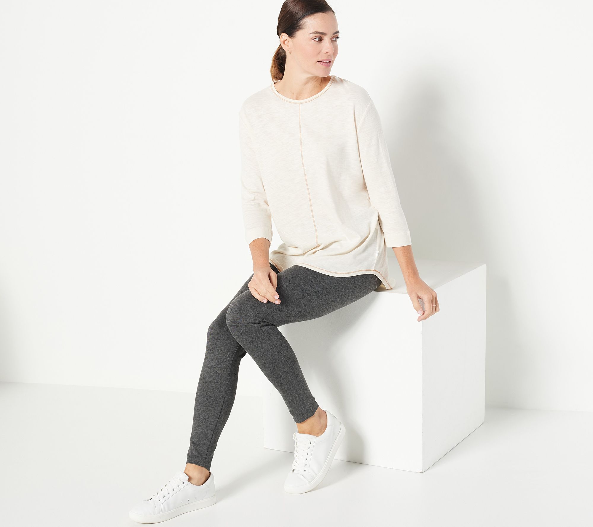 Koolaburra by UGG Slub Jersey 3/4 Sleeve Tunic