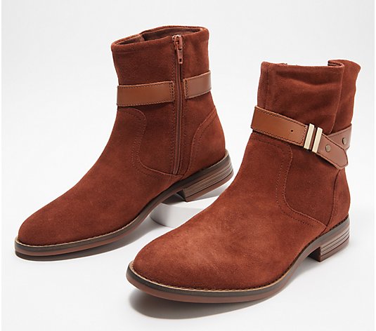 Clarks Collection Leather Mid Boots - Camzin Strap